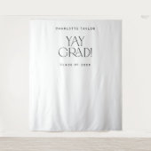 Tenture Fete moderne Yay Grad Graduation Photo Contexte (Devant)