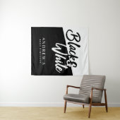 Tenture Fête Noir et Blanc, Fond pour Photos (En situation (horizontale))