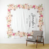 Tenture Fête ou Réception de Mariage Florale en Fleurissan (En situation (horizontale))