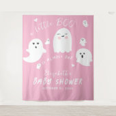 Tenture Fête Prénatale de Bébé Fille Halloween Fantôme Ros (Devant)