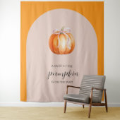 Tenture Fête Prénatale pour la Petite Fille Citrouille Dou (En situation)