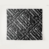 Tenture Fêtes de Noël, motif de Noël (Devant (Horizontal))