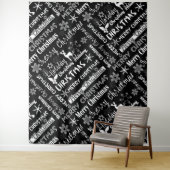 Tenture Fêtes de Noël, motif de Noël (En situation)