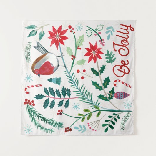 Tenture Fêtes gaies - Be Jolly (Devant)