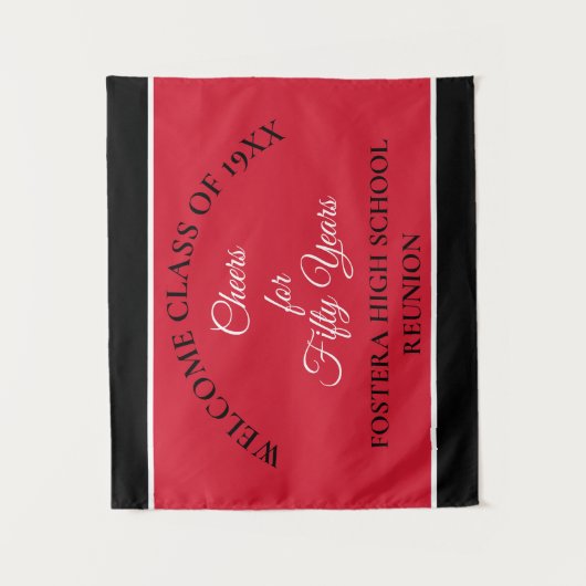 Tenture Fêtez ! 50e Réunion de classe (Devant)