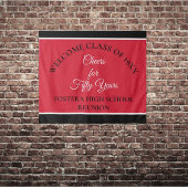 Tenture Fêtez ! 50e Réunion de classe