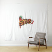 Tenture Feu de Noël Feu de Noël Feu de Noël (En situation (horizontale))