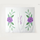 Tenture Feuillage de feuillage vert violet (Devant (Horizontal))