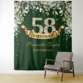 Tenture Feuillage de verdure feuilles eucalyptus or annive (En situation)