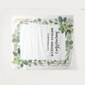 Tenture Feuillage de verdure rustique floral doré succulen (Devant (Horizontal))