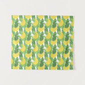 Tenture Feuille de banane et motif de fruit (Devant (Horizontal))