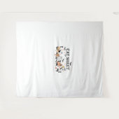 Tenture Feuille de chat Cute Chats noirs en Ghost Hallowee (Devant (Horizontal))