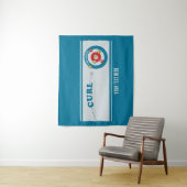 Tenture Feuille de curling Pierre de curling (En situation)