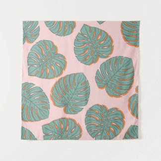 Tenture Feuille de Monstera : Motif Vintage tropical