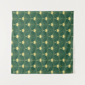 Tenture Feuille de palme : motif art déco. (Devant (Horizontal))