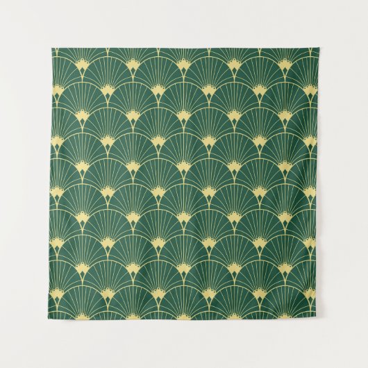 Tenture Feuille de palme : motif art déco. (Devant)