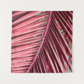 Tenture Feuille de palme rose tropicale (Devant (Horizontal))