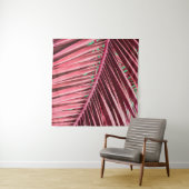 Tenture Feuille de palme rose tropicale (En situation (horizontale))