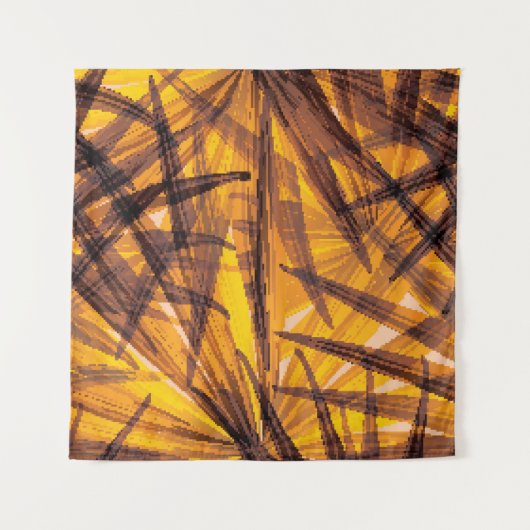 Tenture Feuille de palme tropicale motif (Devant)
