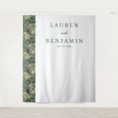 Tenture Feuille de palmier verte sophistiquée (Devant)