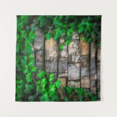 Tenture Feuille de vigne blanche feuille plante (Devant (Horizontal))