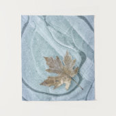 Tenture Feuille d'érable congelée sur glace (Devant)