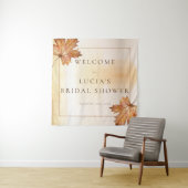 Tenture Feuille d'érable d'automne Aquarelle Mariage Enter (En situation)