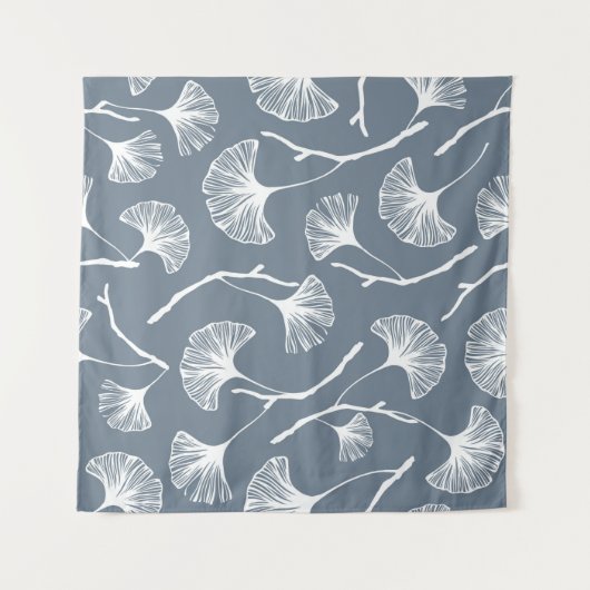 Tenture Feuille Ginkgo biloba motif transparent (Devant (Horizontal))