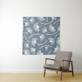 Tenture Feuille Ginkgo biloba motif transparent (En situation (horizontale))