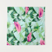 Tenture Feuille tropical sans couture arrière - plan, rétr (Devant (Horizontal))