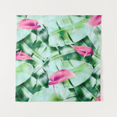 Tenture Feuille tropical sans couture arrière - plan, rétr (Devant)