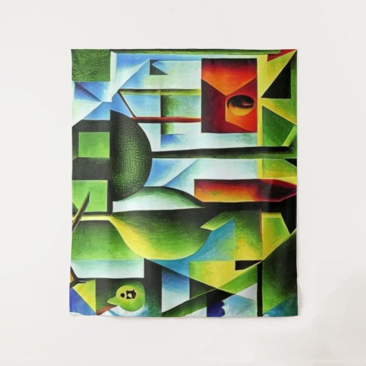 Tenture Feuilles Abstraites (Devant)