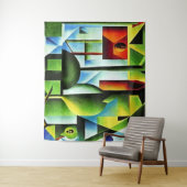 Tenture Feuilles Abstraits (En situation)