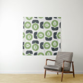 Tenture Feuilles Abstraits rétro : Style Vintage sans fail (En situation (horizontale))