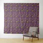 Tenture Feuilles botaniques : un dos violet époustouflant (En situation (horizontale))