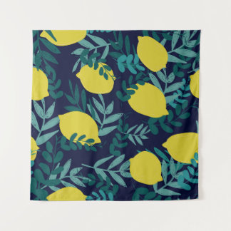 Tenture Feuilles citron : arrière - plan d'illustration vi