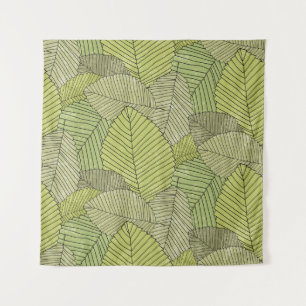 Tenture Feuilles colorées Design Motif