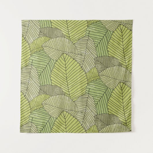 Tenture Feuilles colorées Design Motif (Devant)