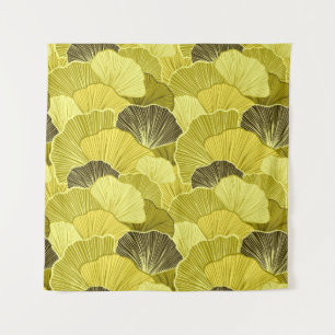 Tenture Feuilles colorés : motif olive sans soudure.