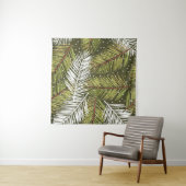 Tenture Feuilles d'aquarelle verte : Illustration transpar (En situation)