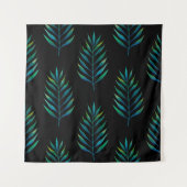 Tenture Feuilles d'aquarelle verte sur un arrière - plan n (Devant)