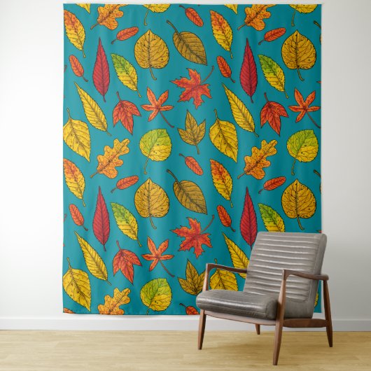 Tenture Feuilles d'automne (En situation)