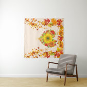 Tenture Feuilles d'automne Couleurs automne Selfie fond (En situation (horizontale))