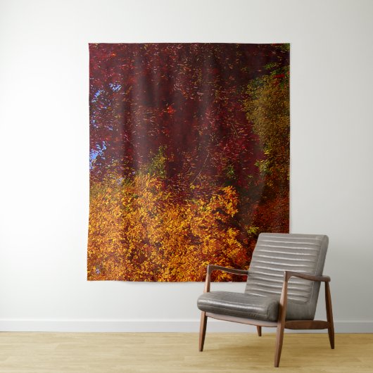 Tenture Feuilles d'automne Jaune et pourpre, ZSSPG (En situation)