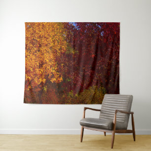 Tenture Feuilles d'automne Jaune et pourpre, ZSSPG