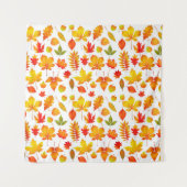 Tenture Feuilles d'automne lumineuses (Devant)