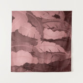 Tenture Feuilles de banane en or rose : Luxe (Devant (Horizontal))