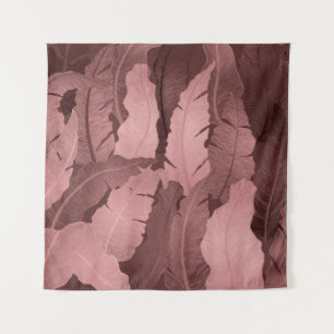 Tenture Feuilles de banane en or rose : Luxe