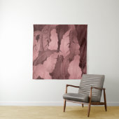 Tenture Feuilles de bananier en or rose : Luxe (En situation)