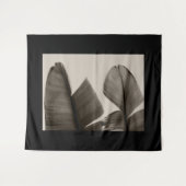Tenture Feuilles de bananiers à Sepia (Devant (Horizontal))